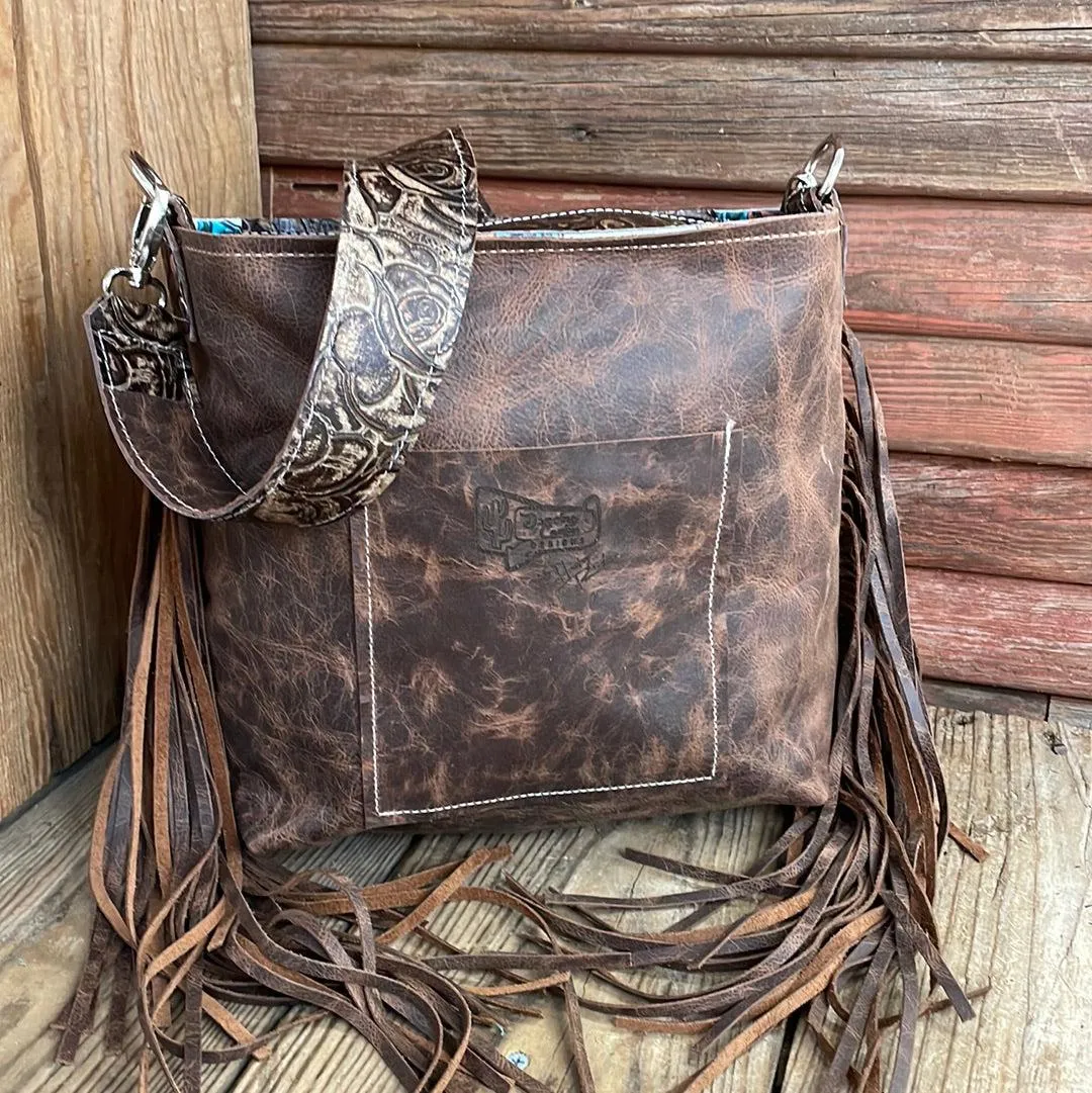 038 Gabby - Dirty Longhorn w/ Deadwood Roses