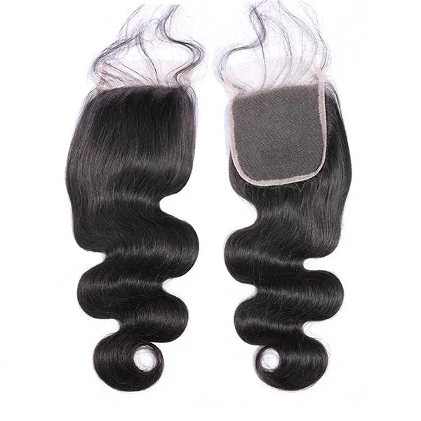 100% Virgin Human Hair 4x4 5x5 Swiss Lace Closure 6 Hair Texture Natural Black
