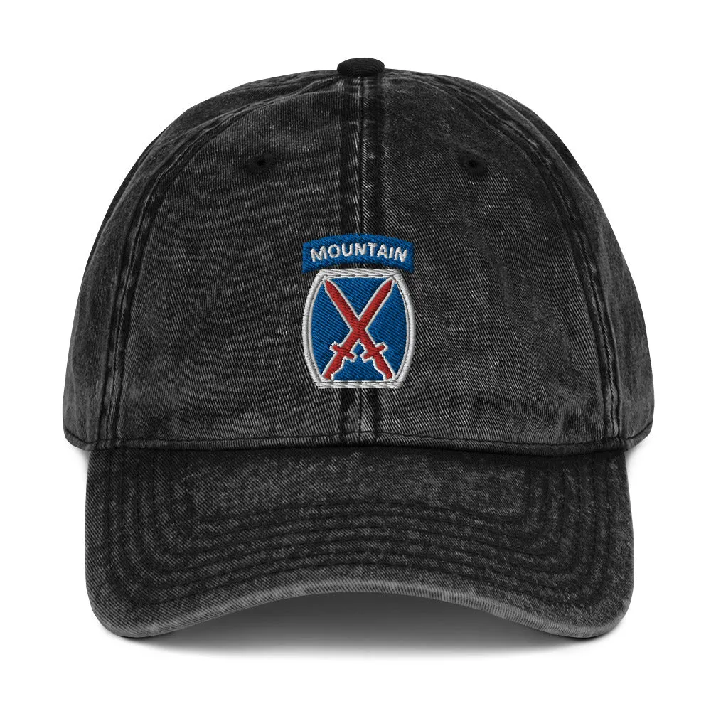 10th Mountain Vintage Cotton Twill Cap