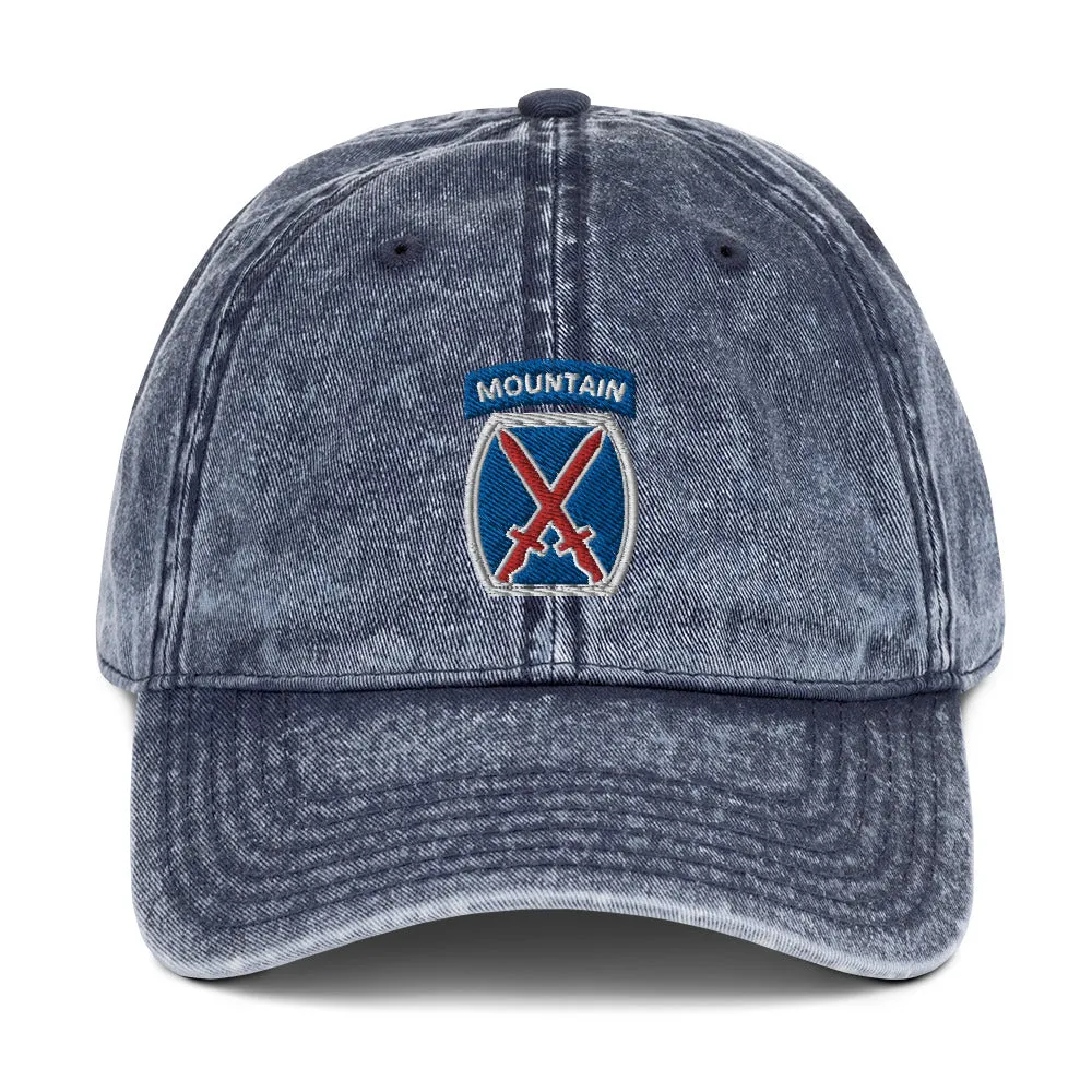 10th Mountain Vintage Cotton Twill Cap