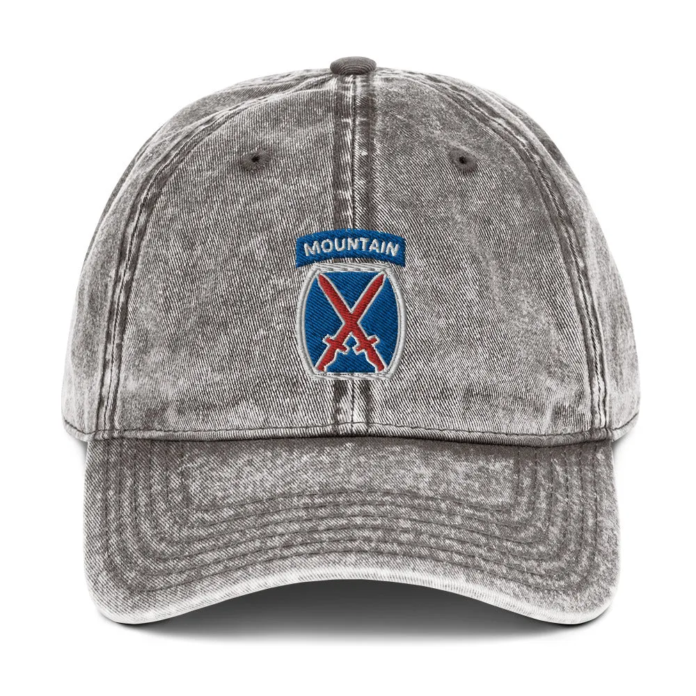 10th Mountain Vintage Cotton Twill Cap