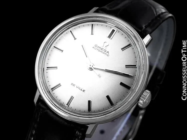 1960's Omega De Ville Full Size Mens Automatic Watch - Stainless Steel
