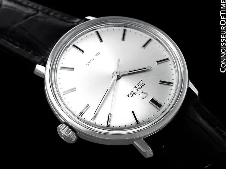 1960's Omega De Ville Full Size Mens Automatic Watch - Stainless Steel