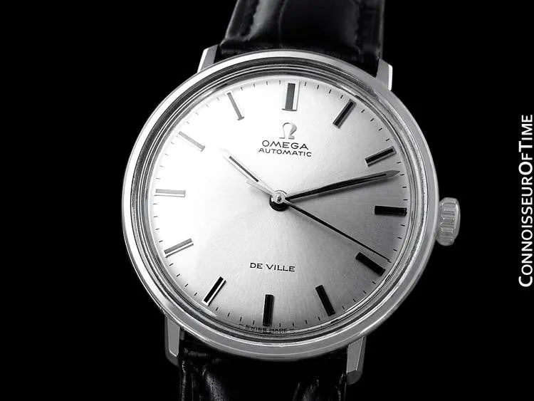 1960's Omega De Ville Full Size Mens Automatic Watch - Stainless Steel