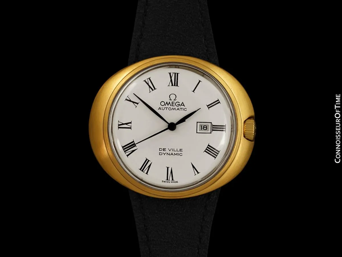 1960's Omega Dynamic Vintage Unisex Automatic Watch - 18K Gold Plated & Stainless Steel