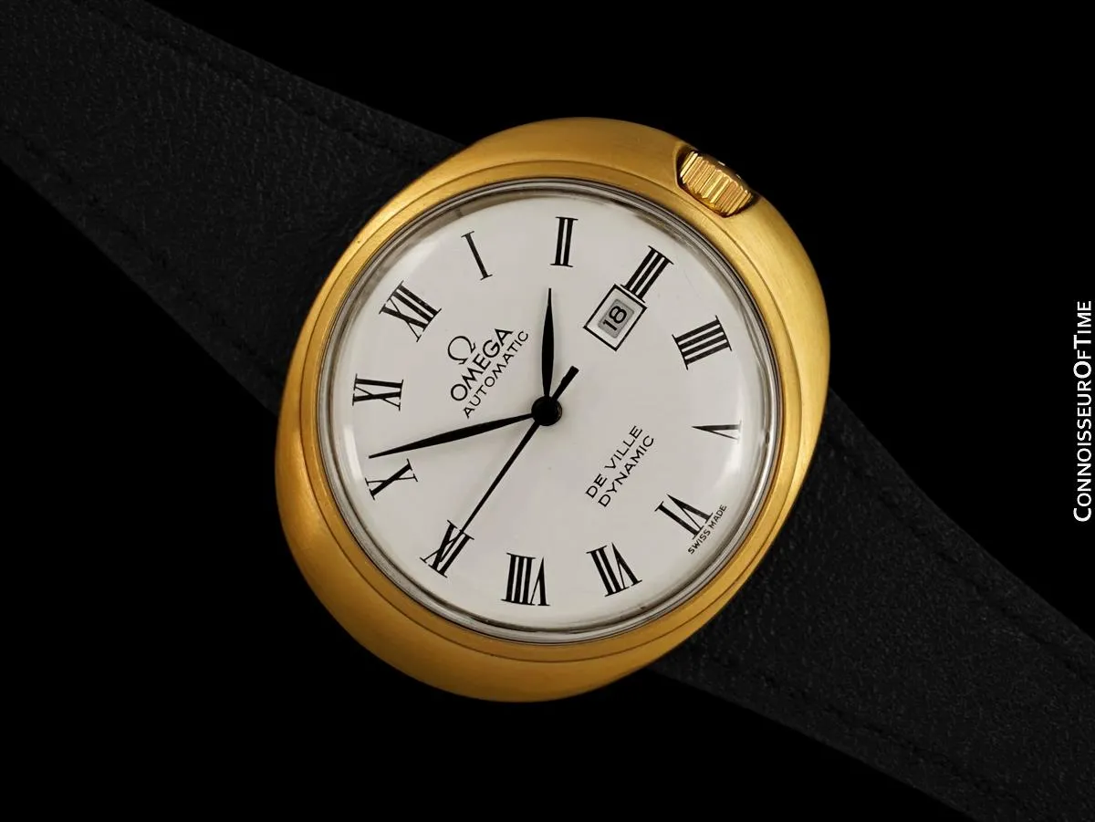 1960's Omega Dynamic Vintage Unisex Automatic Watch - 18K Gold Plated & Stainless Steel