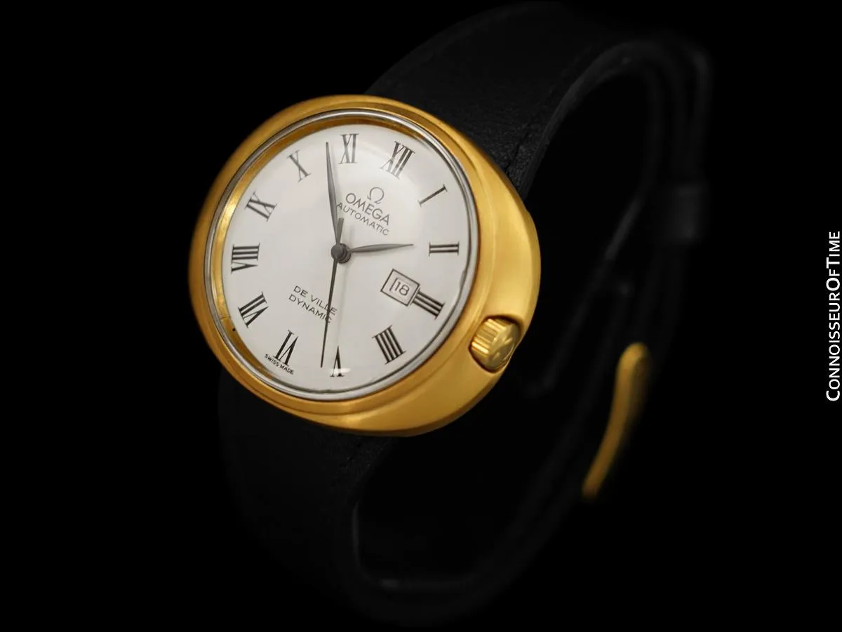 1960's Omega Dynamic Vintage Unisex Automatic Watch - 18K Gold Plated & Stainless Steel