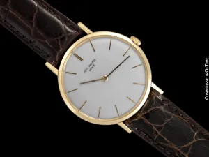1970 Patek Philippe Vintage Mens Handwound Watch, Ref. 3537 - 18K Gold