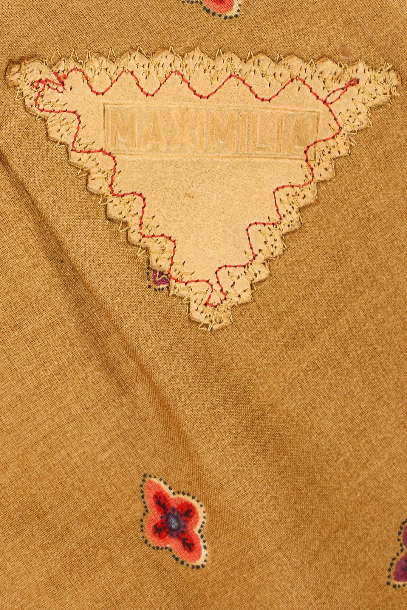 1987 Exotica Leather Patchwork Top
