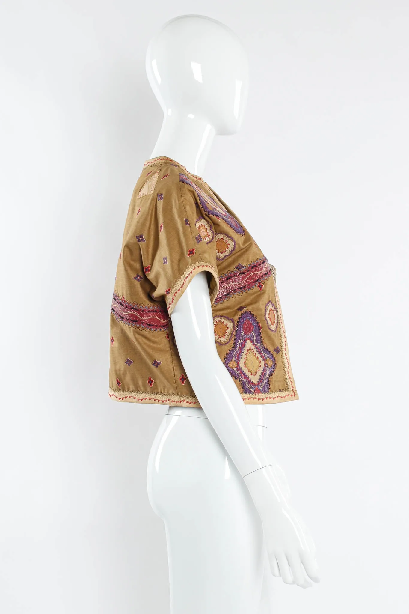 1987 Exotica Leather Patchwork Top