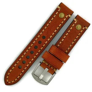 20MM Wax Leather Watch Band