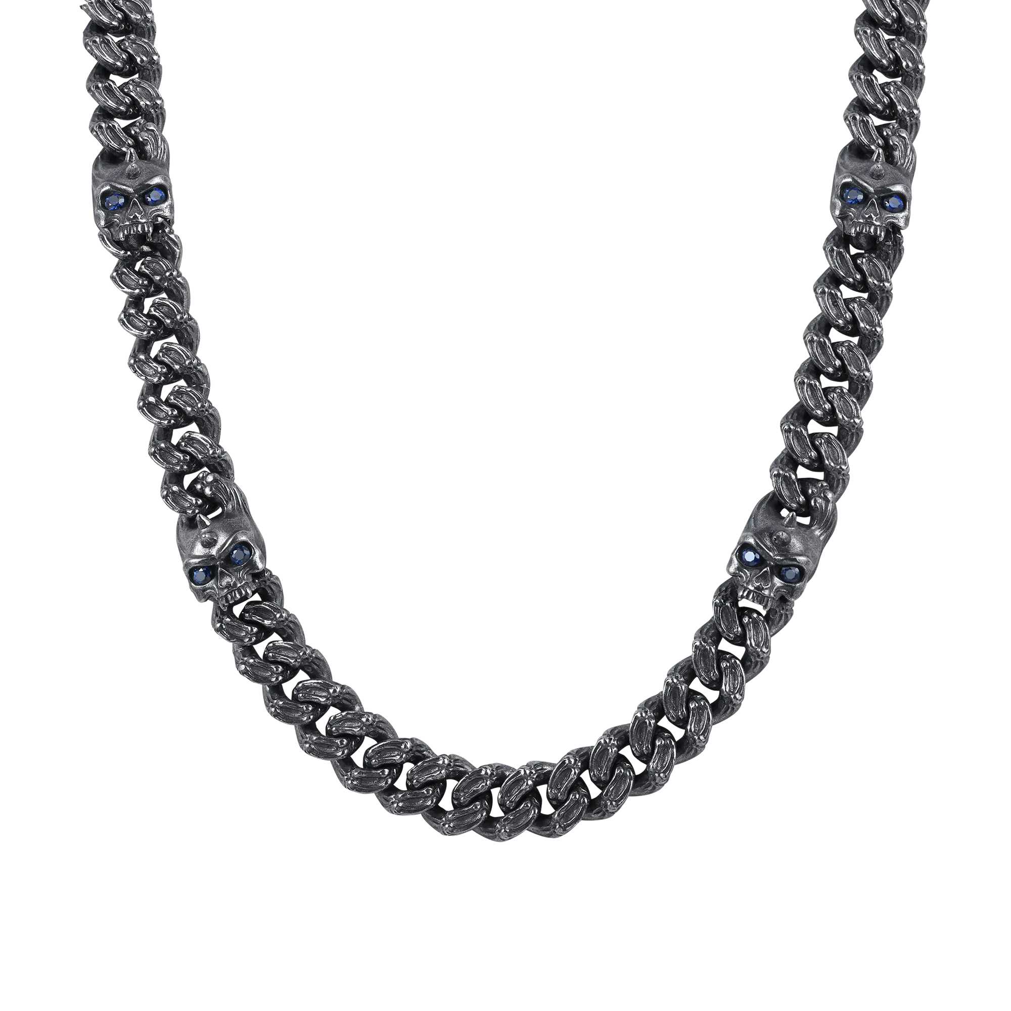 20" X Skull Cuban Chain - 10mm