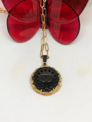 #390 Vintage Couture Necklace 26mm