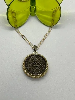 #408 Vintage Couture Necklace 28 & 23mm