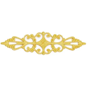57x16mm  Antique Vintage Huapian accessories,DIY Jewelry Accessories,Brass Hollow Filigree Flower Wraps Connectors,20PCS/lot
