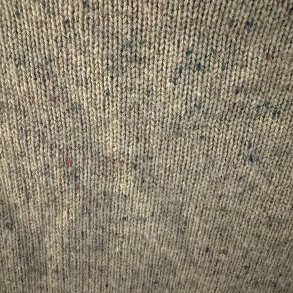 7 For All Mankind Wool/Cashmere Long Scoopneck Sweater Size M Taupe