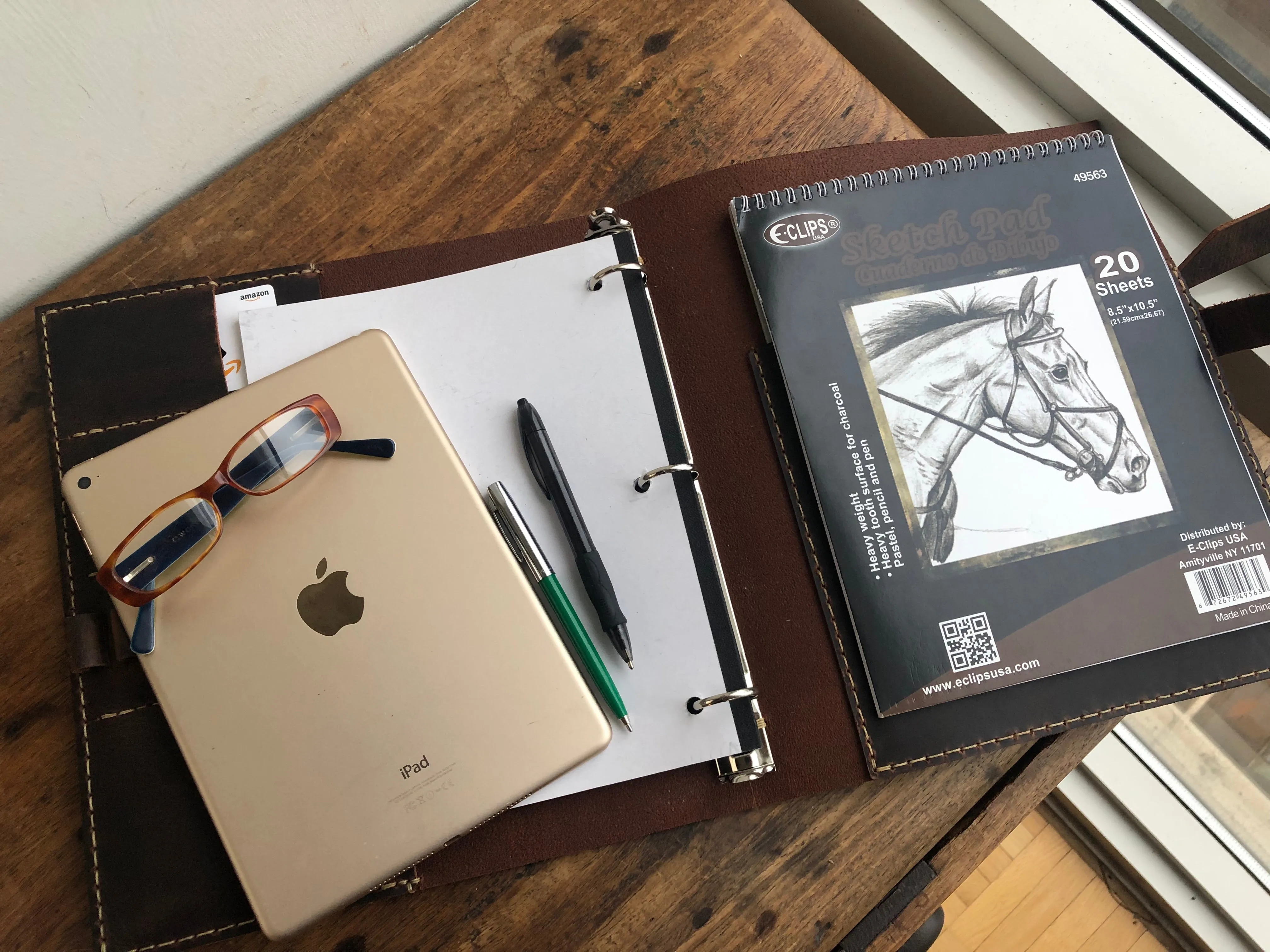 8.5 x 11 Binder Folio / Leather Binder Organizer
