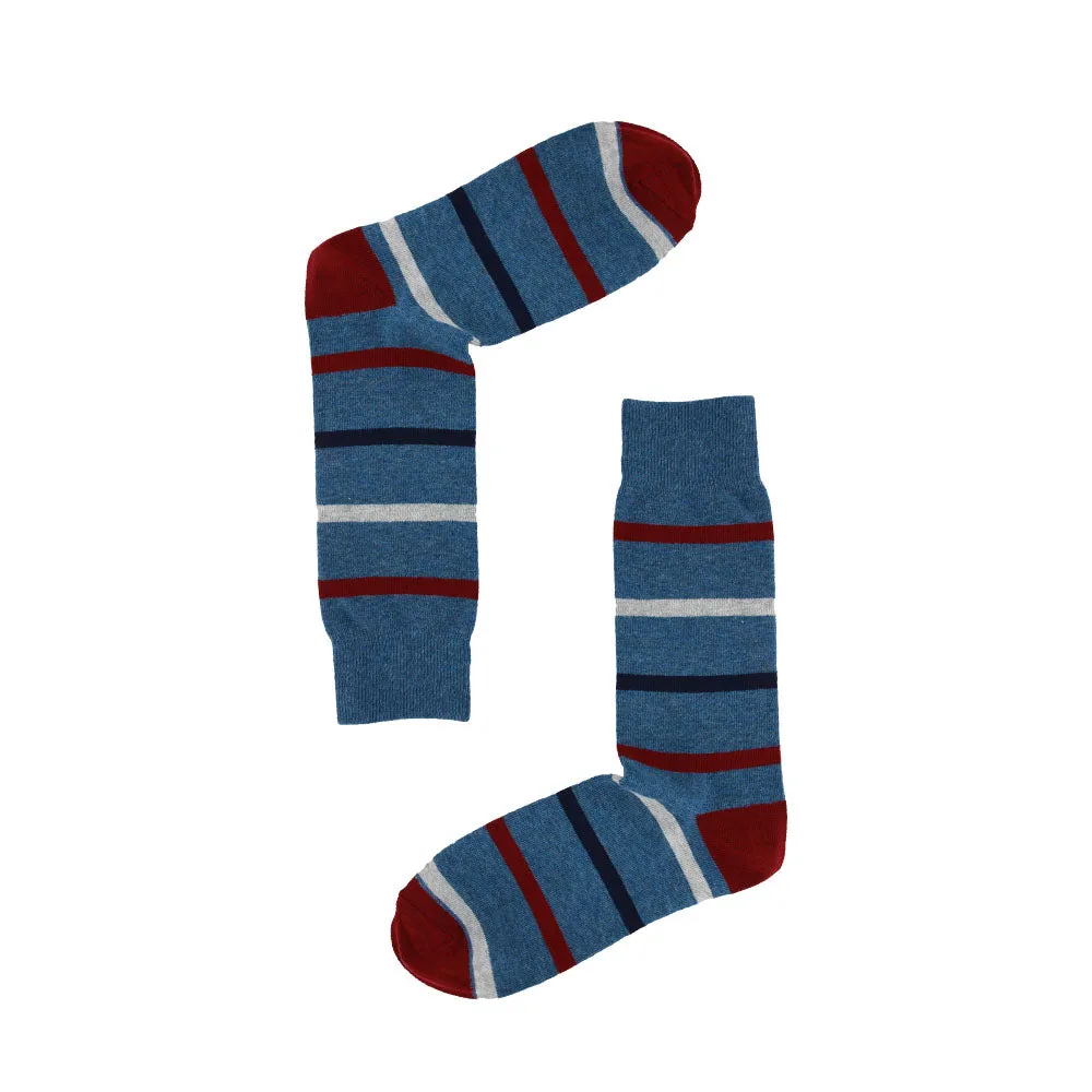 AAS Cotton Crew Stripe Dress Socks Colorful