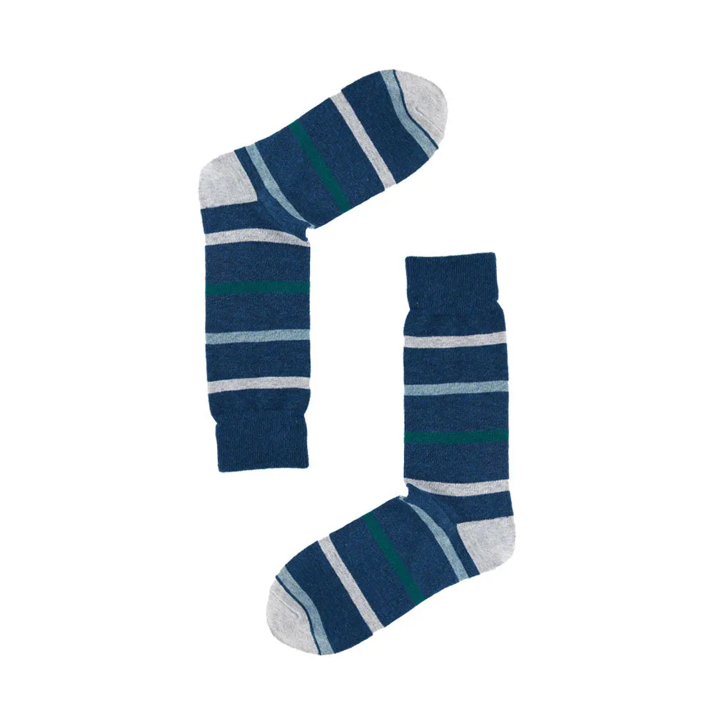 AAS Cotton Crew Stripe Dress Socks Colorful
