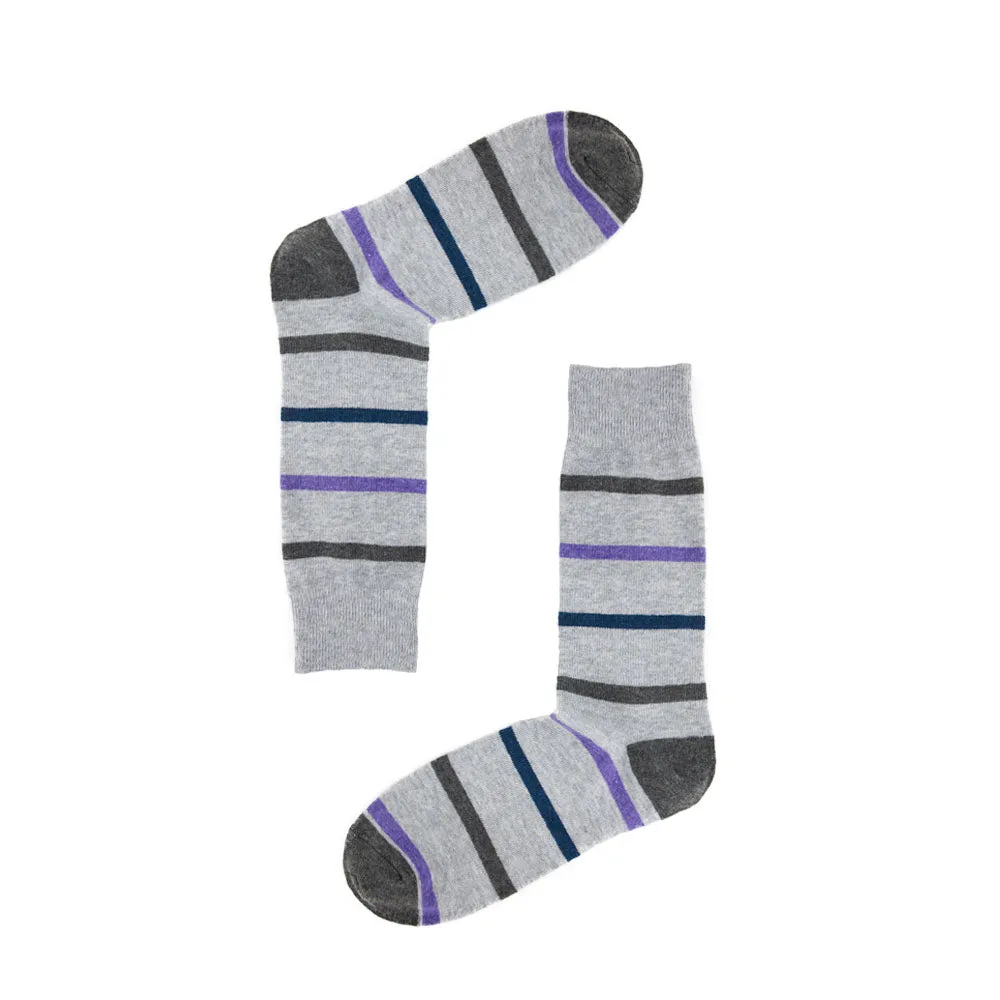 AAS Cotton Crew Stripe Dress Socks Colorful