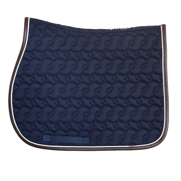 Absorb Jump Saddle Pad No Logo - Navy/White/Brown