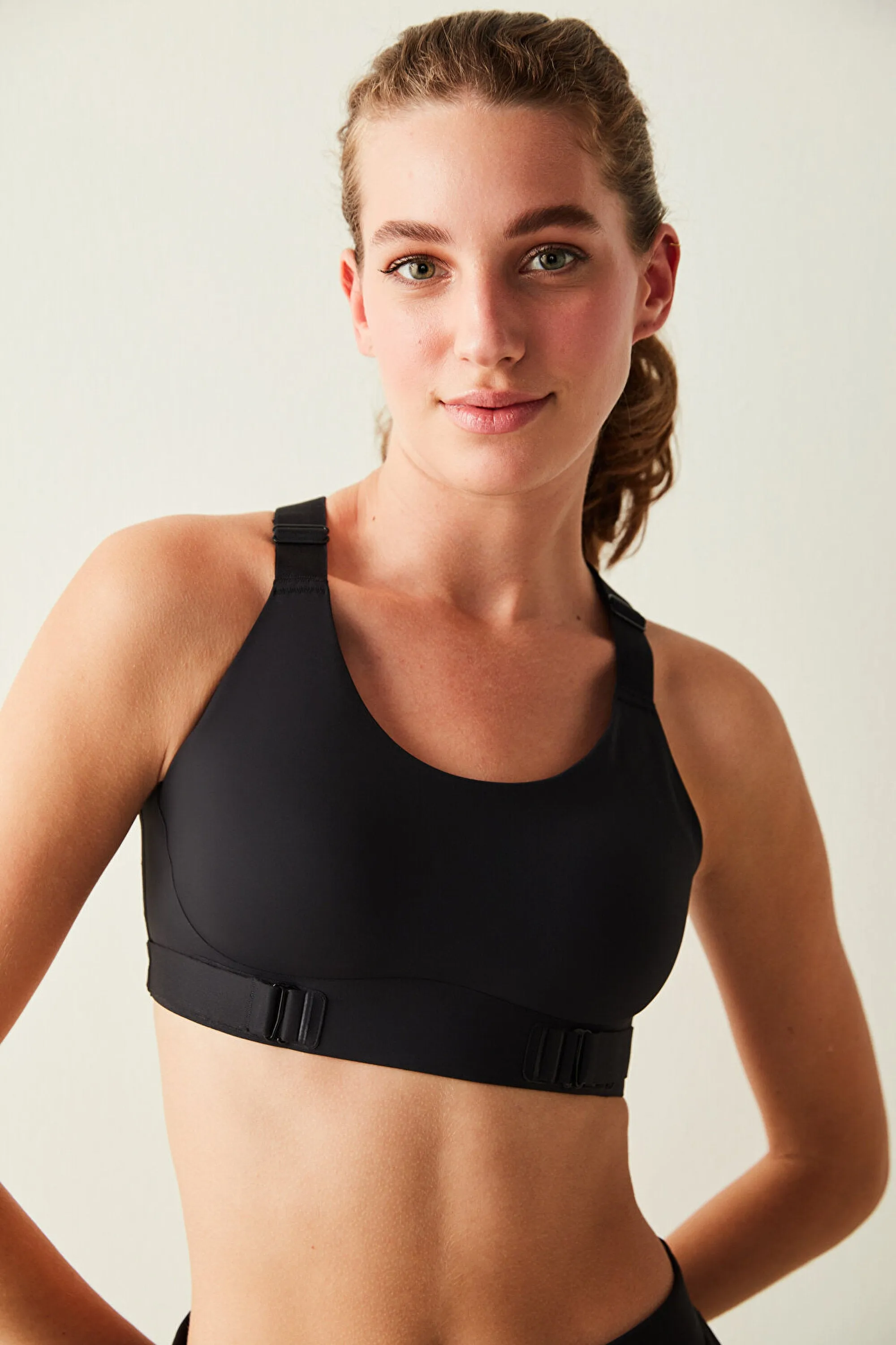 Adjustable Black Sport Bra
