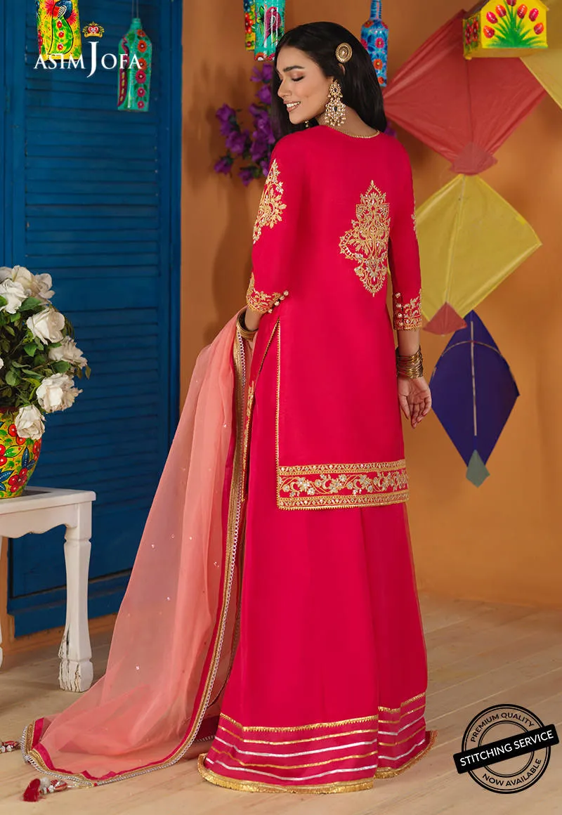 AJFC-60 | Asim Jofa Basant Collection 2022 | Unstitched Embroidered Organza Suit