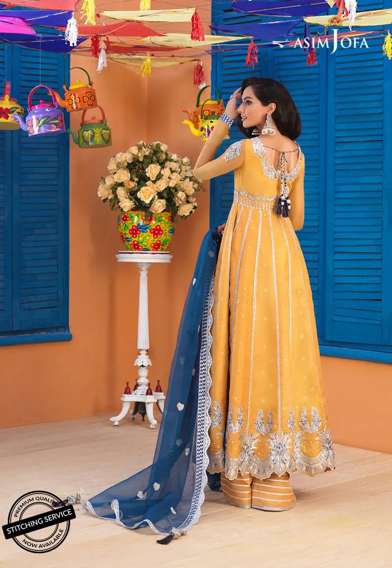 AJFC-61 | Asim Jofa Basant Collection 2022 | Unstitched Embroidered Organza Suit