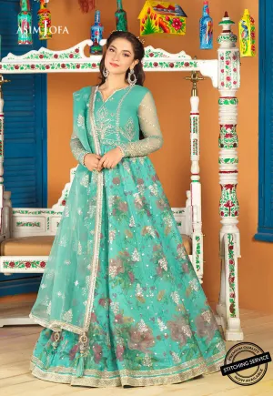 AJFC-62 | Asim Jofa Basant Collection 2022 | Unstitched Embroidered Organza Suit