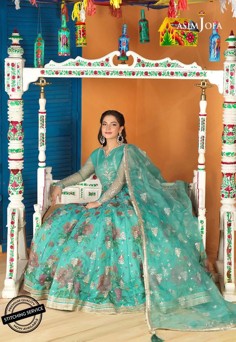AJFC-62 | Asim Jofa Basant Collection 2022 | Unstitched Embroidered Organza Suit