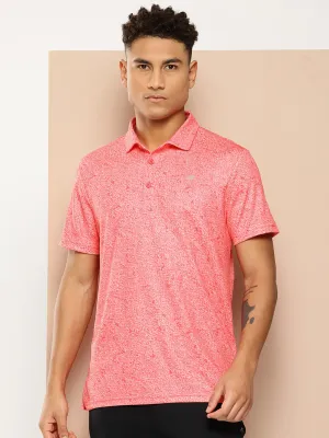 Alcis Men Printed Polo Collar Golf T-Shirt