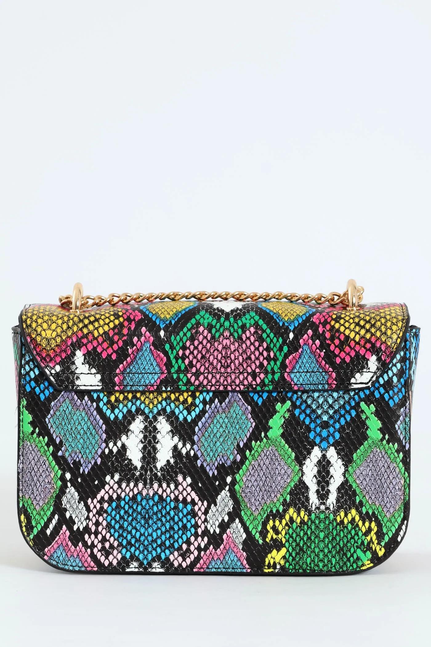 Animal Print Gold Trim Satchel