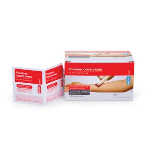 Areo Povidine Iodine Swab - Box 100