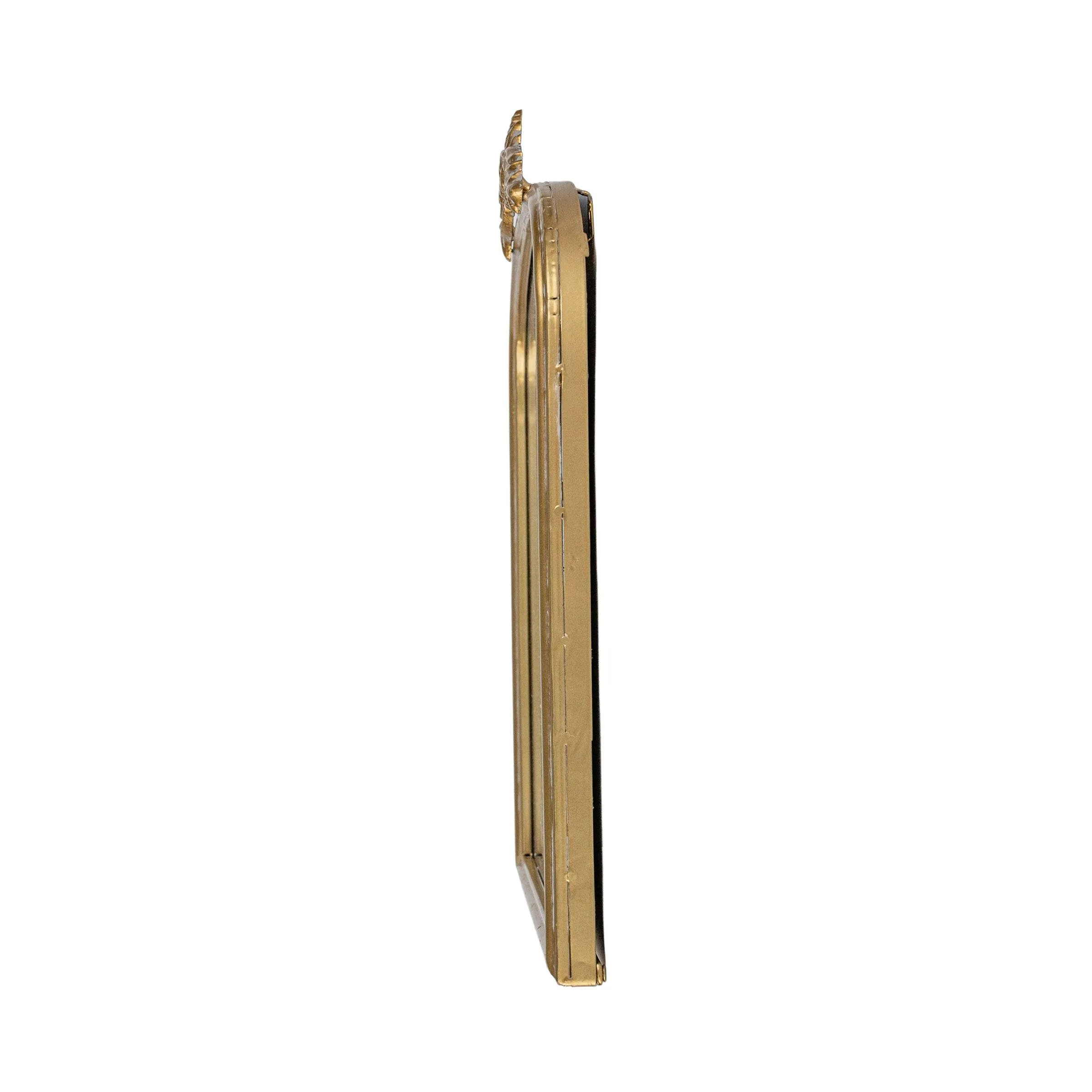 Aria Antique Vintage Brass Wall Mirror Metal