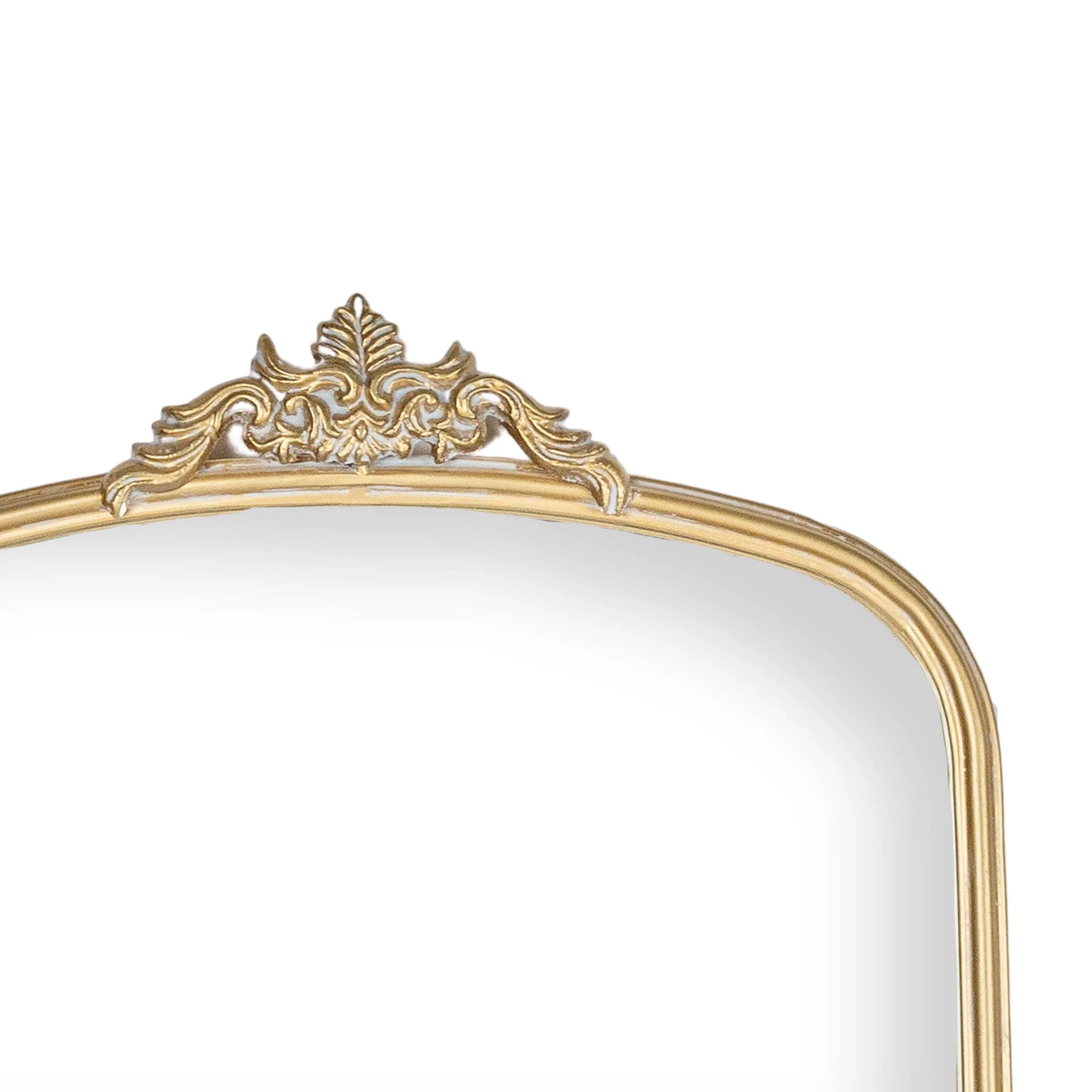 Aria Antique Vintage Brass Wall Mirror Metal