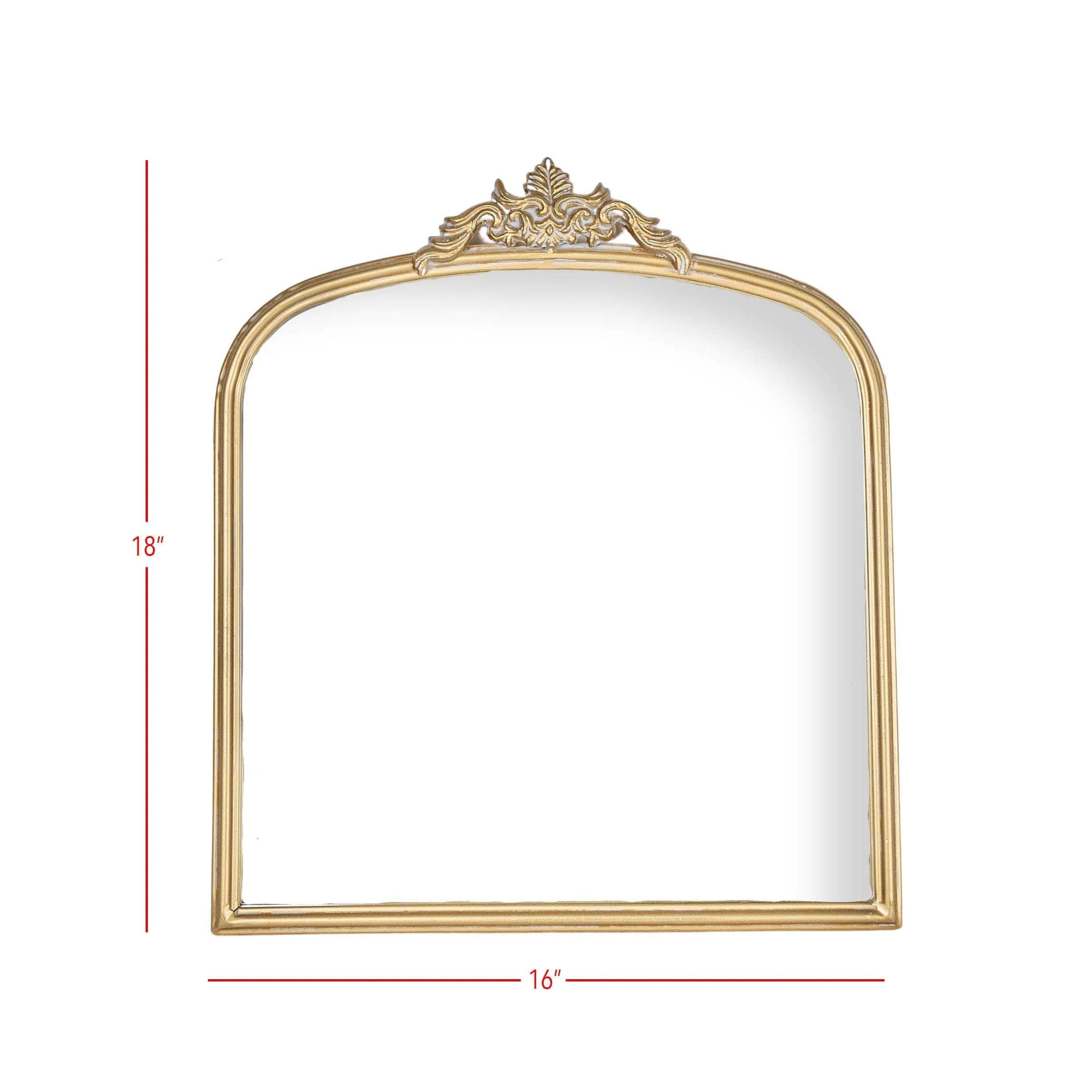 Aria Antique Vintage Brass Wall Mirror Metal