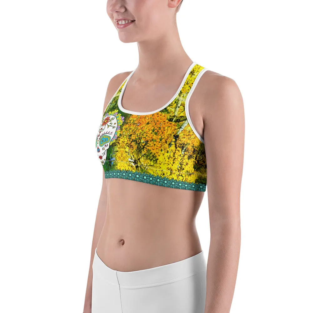 Aspens - Tahoe Sugar Skull Sports bra