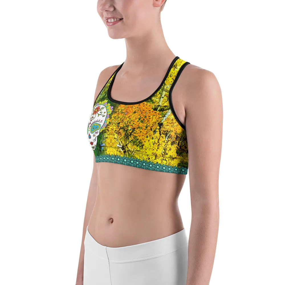 Aspens - Tahoe Sugar Skull Sports bra