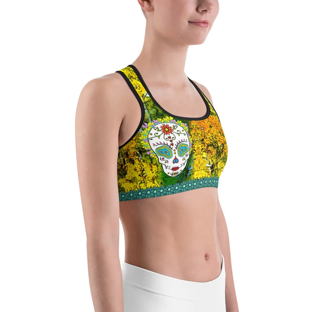 Aspens - Tahoe Sugar Skull Sports bra