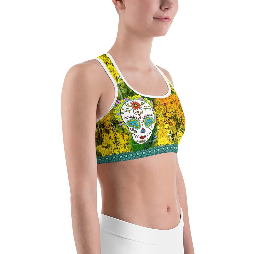 Aspens - Tahoe Sugar Skull Sports bra