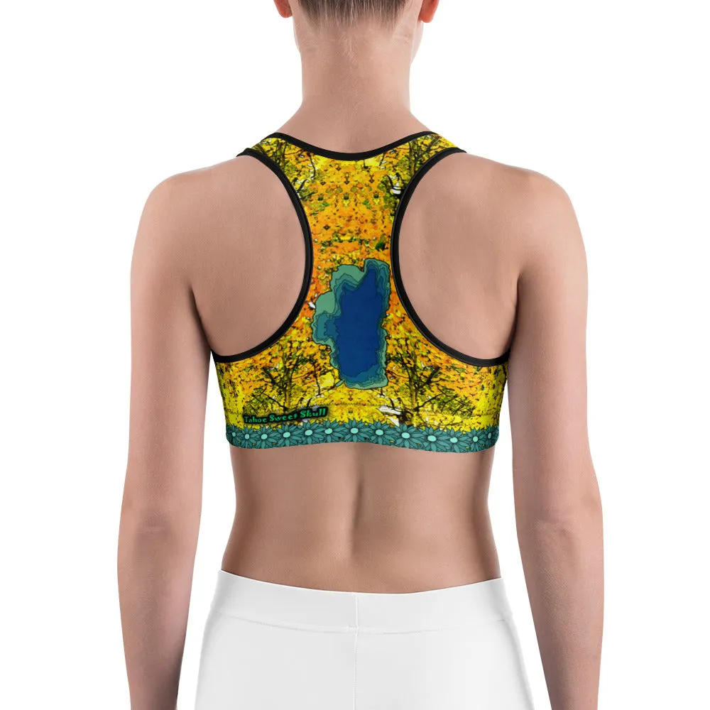 Aspens - Tahoe Sugar Skull Sports bra