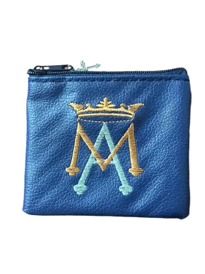 Ave Maria Embroidered Rosary Pouch 3 1/2"