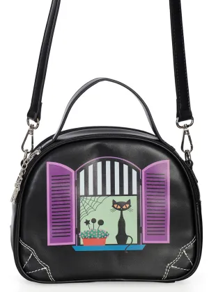 Banned Window Cat Bag Black
