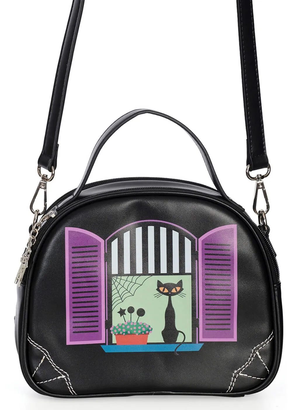 Banned Window Cat Bag Black