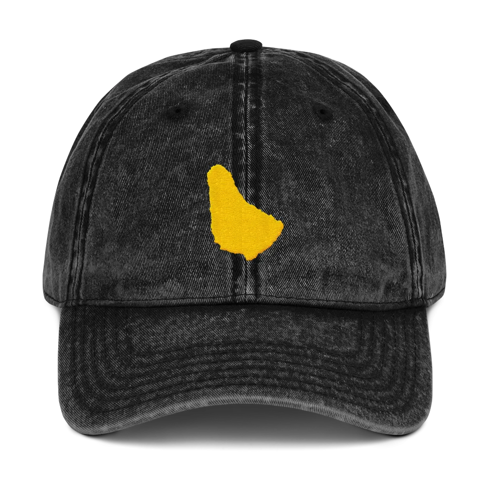 Barbados Gold Vintage Cotton Twill Cap