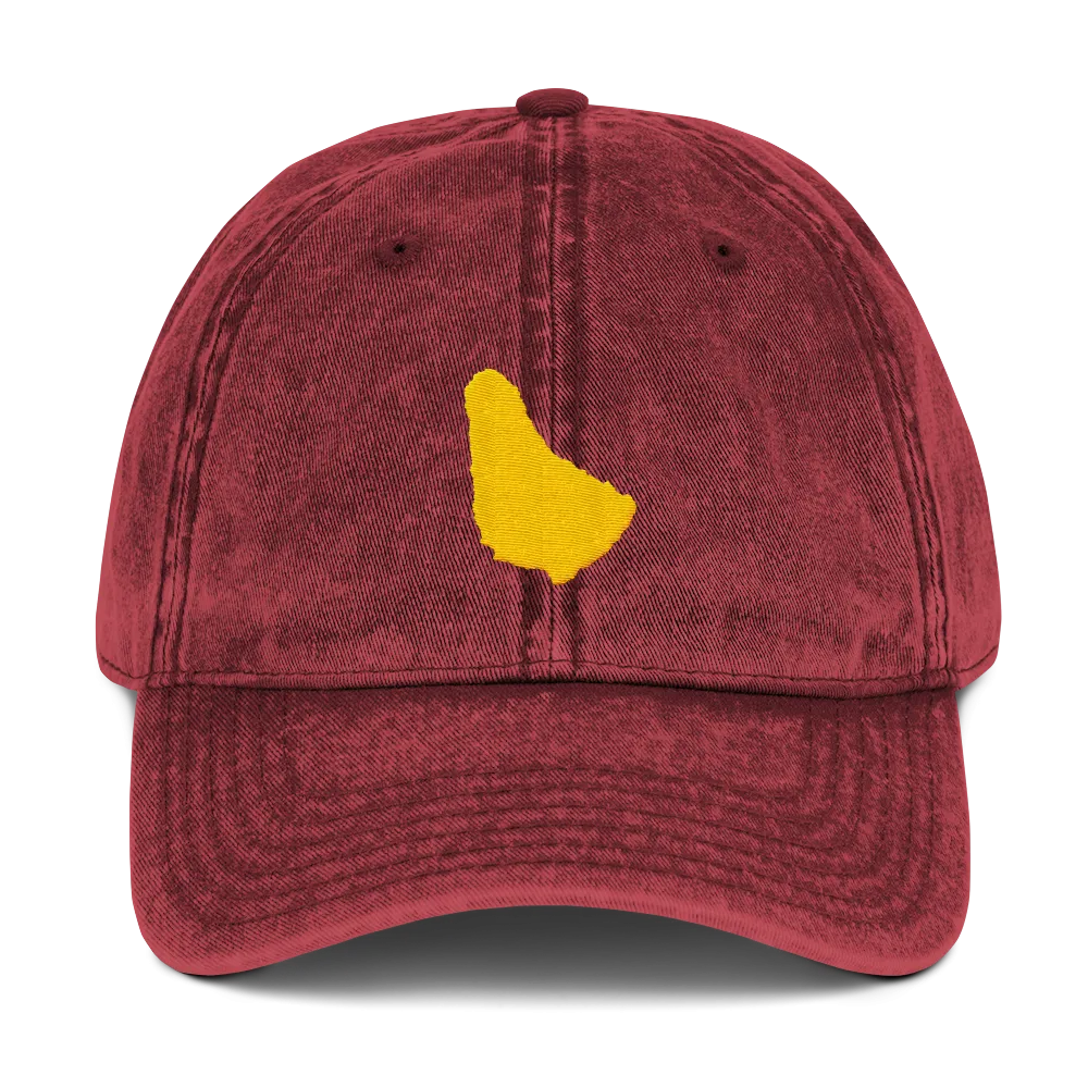 Barbados Gold Vintage Cotton Twill Cap