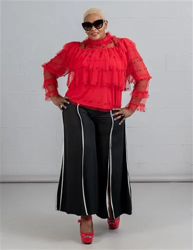 Beaded Mesh Top