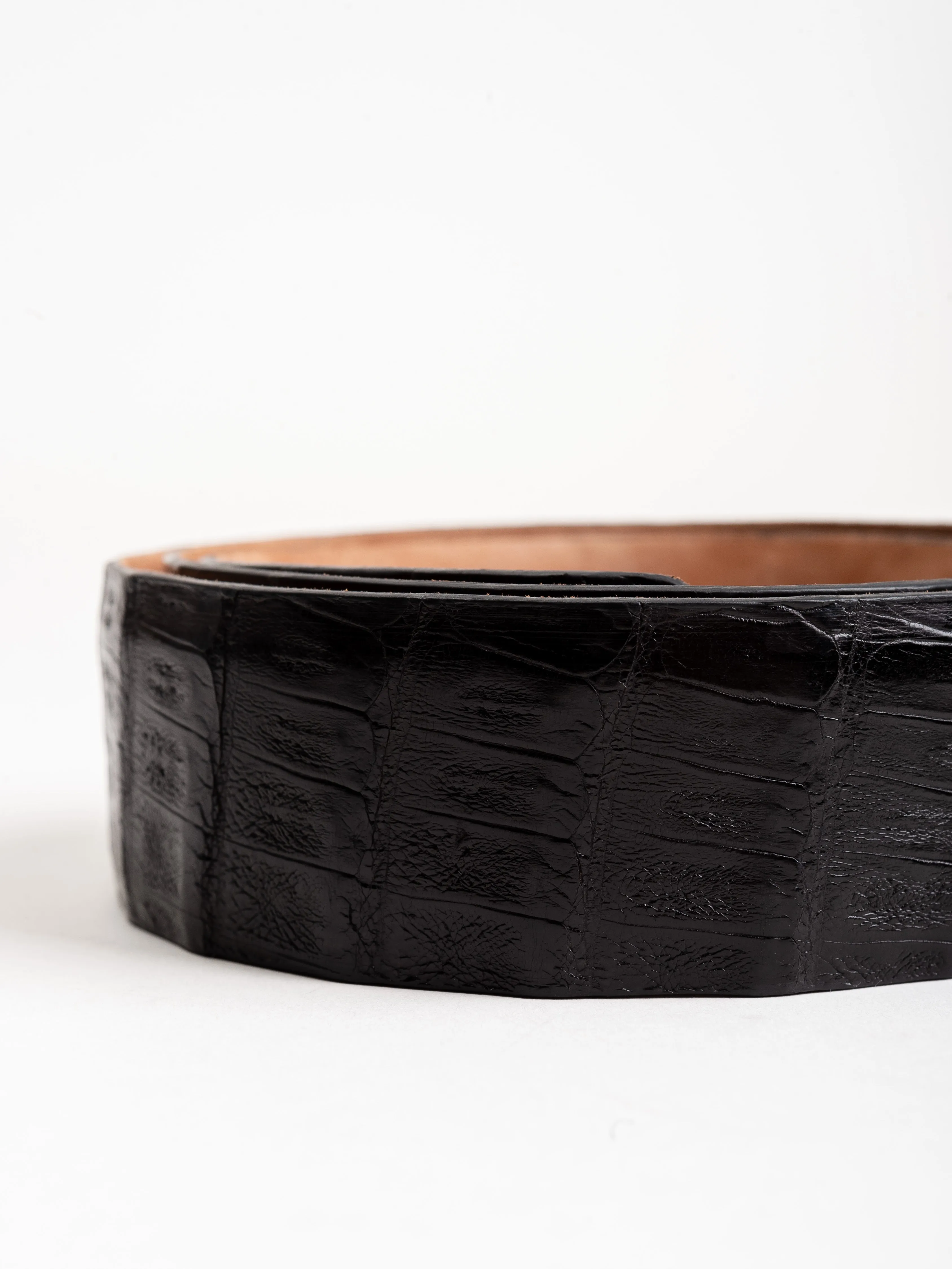 belt w/ brass buckle - black