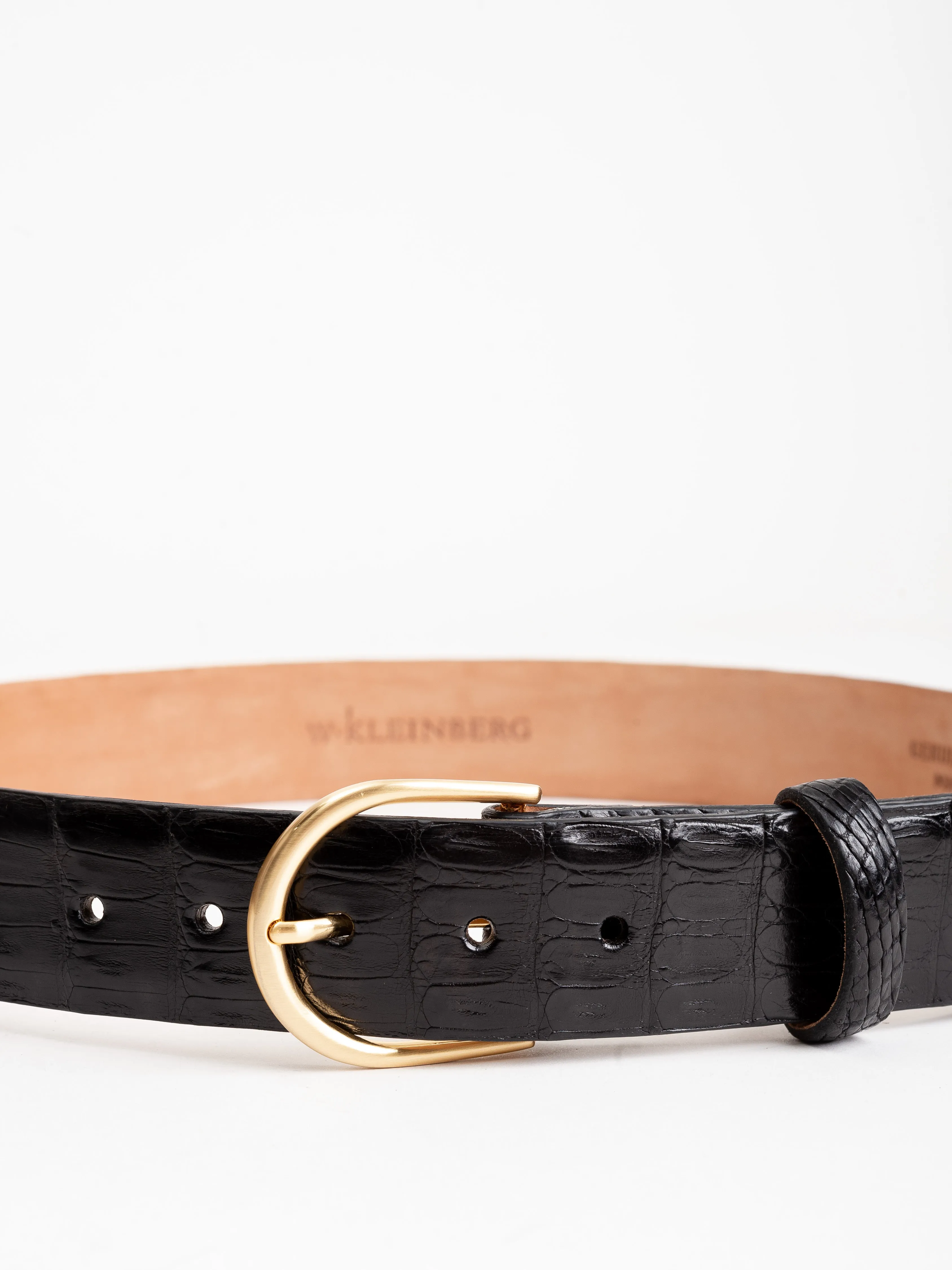 belt w/ brass buckle - black