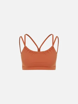 Benito Slim Straps Sports Bra - Baked Clay